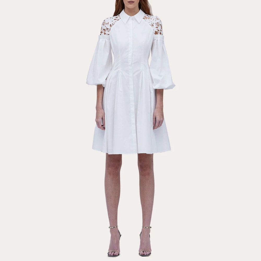 BRAND NEW WOMENS GORGEOUS Niali - Pearl Dress - Gardenia $595